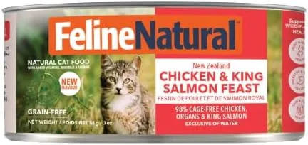 Miniatura 10 de Feline Natural New Zealand Comida Enlatada para Gatos Alimento Húmedo, Alto en Carne, Bajo en Carbohidratos y Sin Granos Comida Húmeda para Gatos