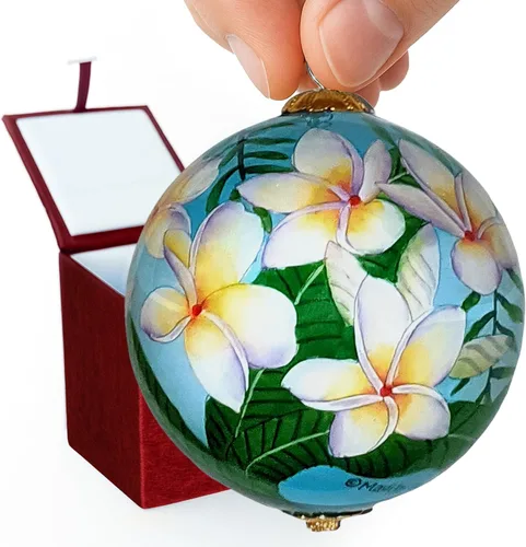 Miniatura 10 de Encantador Adorno Coleccionable de Hula Kids Aloha Kauai Pintado a Mano en Vidrio con Caja de Regalo CP/K de Maui by Design