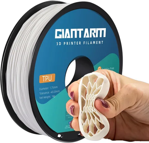 Miniatura 10 de Giantarm - Filamento PETG, 0.06 pulgadas, precisión dimensional de +/- 1/32 pulgadas, dureza mejorada, para la mayoría de impresoras FDM 3D, carrete