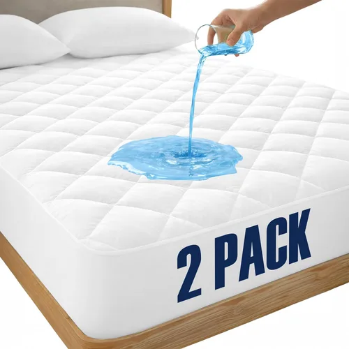 Miniatura 25 de LUX Décor Protector de Colchón Twin - Cubrecolchón Acolchado Elástico Ajustable Protector Hasta 16 Pulgadas de Profundidad - Cubrecolchón Suave
