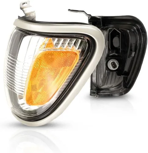 Miniatura 3 de Para Toyota Tacoma 2001 2002 2003 2004 Conjunto de luz de marcador lateral de estacionamiento lado del conductor y del pasajero Par plateado (1C8)