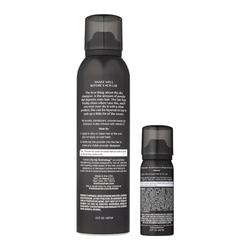 Miniatura 2 de Kristin Ess Paquete 2 en 1 Tamaño Hogar y Viaje Champú Seco en Aerosol para Cabello Graso - Absorbe Aceite, Añade Volumen, Extensor de Peinado +