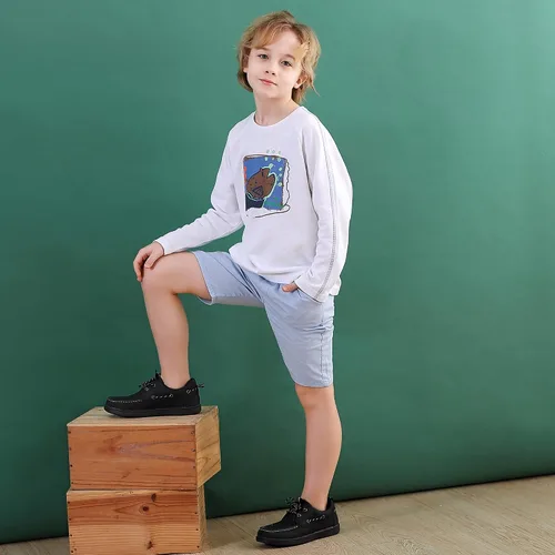 Miniatura 3 de Hawkwell Mocasines para niños y niños, zapatos planos informales para la escuela (bebéniño pequeño)