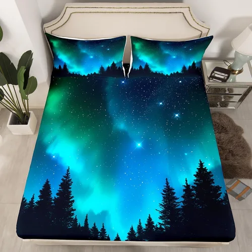 Miniatura 8 de Juego de sábanas ajustables de hurón para niños, bonitos juegos de ropa de cama de animales salvajes, lindo juego de ropa de cama de vida silvestre