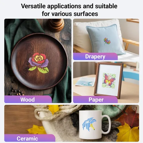 Miniatura 3 de Plantillas de flores para pintar, 64 piezas de plantillas de 3 pulgadas para manualidades, plantillas para pintura en rocas, plantillas de plástico