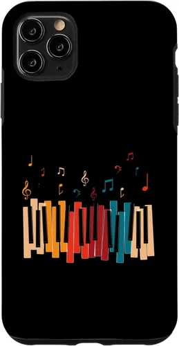 Miniatura 13 de iPhone 11 Pro Notas de Música Teclado Colorido Piano Case