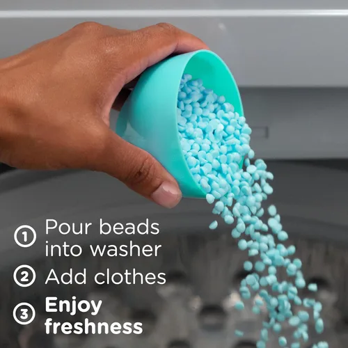 Miniatura 6 de Downy - Perlas potenciadoras de aroma de lavandería en la lavadora, aroma Cool Cotton, 24 oz, perlas de aroma para la ropa, frescura duradera