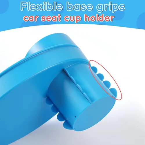 Miniatura 2 de Bandeja de asiento de automóvil – para portavasos de 2.5 a 2.8 pulgadas, expande fácilmente la bandeja para aperitivos en taza de 360° y bandeja