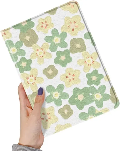 Miniatura 19 de kaidisen Funda de flores compatible con iPad de 9.7 pulgadas, 6ª y 5ª generación, iPad Air/Air 2, diseño de flores, ilustración floral con soporte