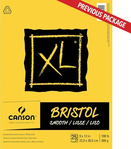 Miniatura 2 de Canson Papel Bristol Serie XL, Liso, Bloc con Tapa Plegable, 9 x 12 pulgadas, 25 Hojas (100lb/260g) - Papel de Artista para Adultos y Estudiantes