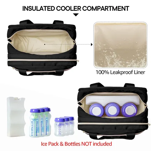 Miniatura 3 de Fasrom Bolsa portátil para extractor de leche con enfriador compatible con bombas Momcozy Medela y Elvie, funda de transporte portátil para madres