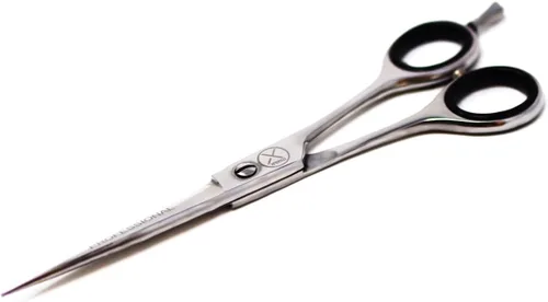 Miniatura 4 de PRO - Tijeras de peluquero afiladas para corte de pelo, 6.5 pulgadas, peso ligero, fabricado en Alemania, acero con reposamanos