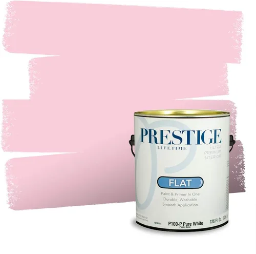 Miniatura 86 de Prestige Paints Pintura exterior e imprimación en uno, 1 galón, plano, coincidencia comparable de Valspar* Amber Rose*