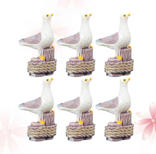 Miniatura 3 de Juego de 12 figuras de resina en miniatura para decoración de paisaje, escultura pequeña, adorno de escritorio para oficina en casa, 1.57 x 0.62 x