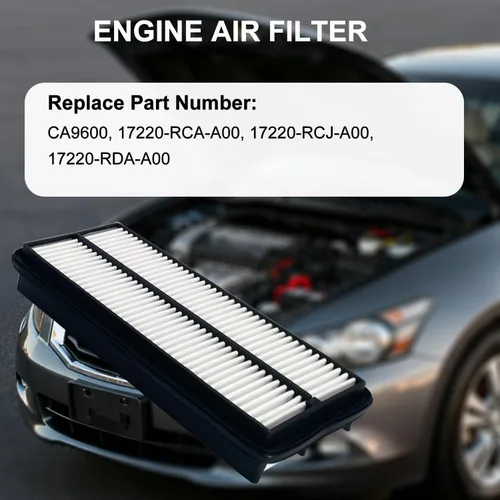 Miniatura 5 de 17220-RDA-A00 Filtro de aire de motor y 80292-SDA-A01 Juego de filtros de aire de cabina para Honda Accord V6 3.0L 2003-2007, Acura TL 2004-2006