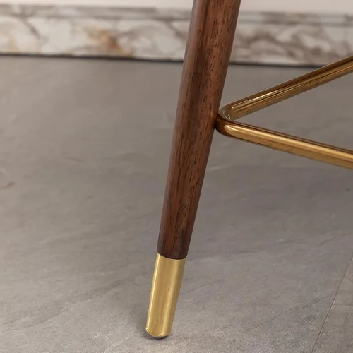 Miniatura 9 de Roundhill Furniture Nevis Mid-Century - Juego de 2 herramientas modernas de piel sintética copetuda, con adornos de clavos, color blanco