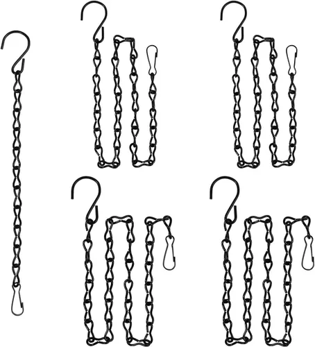 Miniatura 8 de Paquete de 12 cadenas colgantes de 12 pulgadas para comederos de pájaros, macetas, baños de pájaros, vallas publicitarias, linternas, pizarras