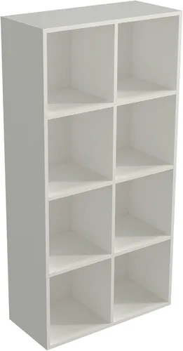 Miniatura 13 de OSCHF - Estantería de almacenamiento de 9 cubos, estantería de madera de 3 niveles con soporte en el suelo, estantería abierta para el hogar