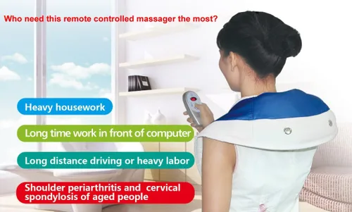 Miniatura 5 de Carepeutic Masajeador de percusión de cuello y hombros de lujo con control remoto