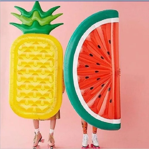 Miniatura 2 de Flotador gigante para piscina, juguetes de agua, sandía, piña, cactus, inflable, playa, anillo de natación, salón, fruta, colchón de aire