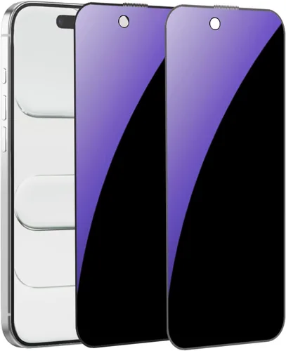 Miniatura 15 de Paquete de 2 protectores de pantalla anti-espía de vidrio templado de privacidad para iPhone Xs Max/iPhone 11 Pro Max, película antiespía, dureza