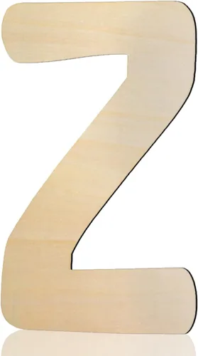 Miniatura 32 de Letras de madera de 8 pulgadas de alto, letra de madera D de 1/5 pulgada de grosor, letras del alfabeto de madera sin terminar para decoración