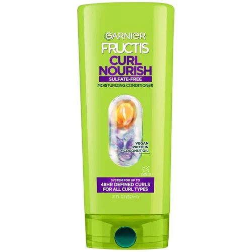 Miniatura 13 de Garnier Fructis Curl - Acondicionador hidratante nutritivo para cabello rizado, proteína vegetal y fórmula de aceite de coco, hasta 48 horas