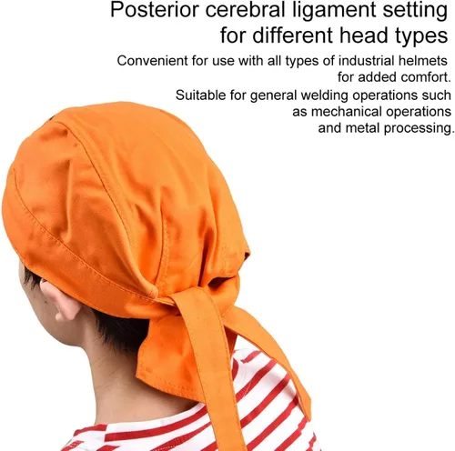 Miniatura 6 de Sonew Tipo protector de la bandana del sombrero de la soldadura de la cabeza resistente al fuego ignífugo lavable de la seguridad de la soldadura