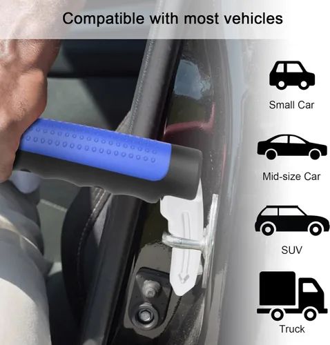 Miniatura 6 de Paquete de 2 manijas multifunción para automóvil para ancianos y discapacitados, mango de asistencia de puerta automotriz 3 en 1, cortador