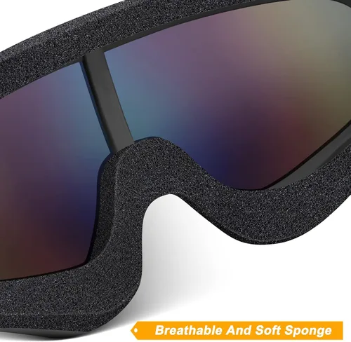 Miniatura 5 de OXG 5 pares de gafas de motocicleta para jóvenes, hombres y mujeres, gafas ATV de esquí, gafas anti-UV, a prueba de polvo y viento, para bicicletas