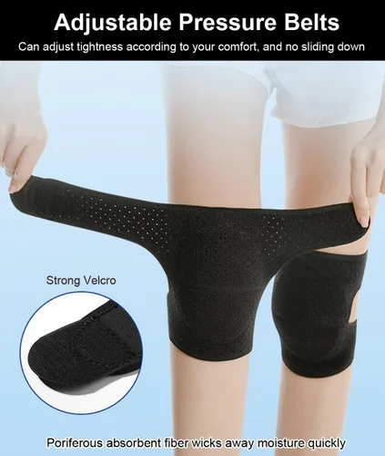 Miniatura 6 de Rodilleras para mujeres y hombres, rodilleras suaves de baile con bandas ajustables, rodilleras de voleibol para mujeres y hombres, rodilleras