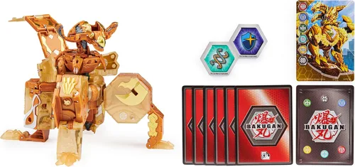 Miniatura 5 de Bakugan Ultimate Viloch, Bakugan exclusivo 7 en 1, incluye BakuCores y tarjetas de intercambio, figura de acción coleccionable Geogan Rising