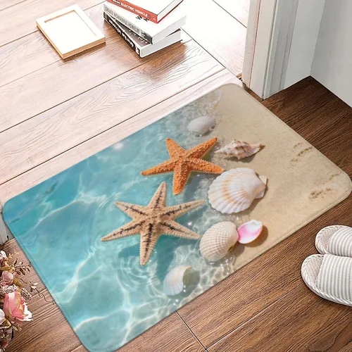 Miniatura 12 de Alfombras de baño negras y doradas para decoración de baño, alfombra de baño de mármol absorbente, alfombra antideslizante para piso, alfombras