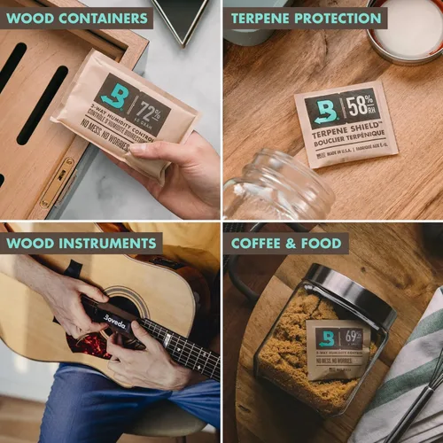 Miniatura 3 de Boveda paquete de control de humedad bidireccional 65% para hasta 25 artículos – Tamaño 60 – Individual – Absorción de humedad y almacenamiento a