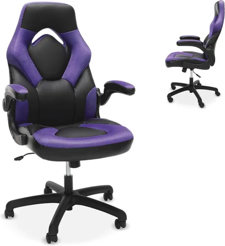 Miniatura 9 de RESPAWN 3085 Silla ergonómica para juegos para adultos, silla de oficina de respaldo alto con reposacabezas y brazos abatibles, asiento de cuero