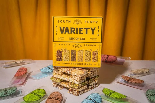 Miniatura 3 de South 40 Snacks - Barras de nueces crujientes, mezcla de 6 paquetes variados, toque de miel, proteína natural (barra de 1.41 onzas, paquete de 12)