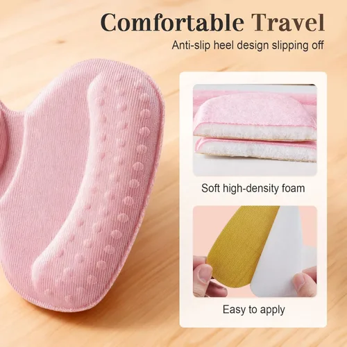 Miniatura 8 de Heel Pads for Shoes,Heel Grips Liner Cushions Inserts for Loose Shoes,Anti Slip Shoe Inserts for Too Big Shoes Women Men,Soft Heel Protectors Stop