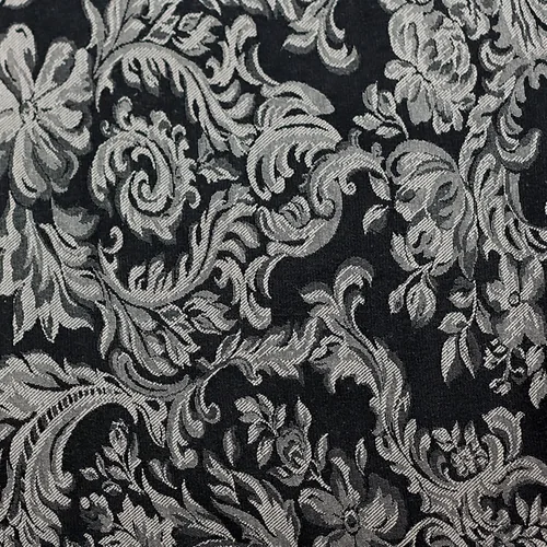 Miniatura 2 de Ultimate Textile -2 Pack- Miranda 72 x 120-Inch Rectangular Damask Tablecloth - Jacquard Weave, Black