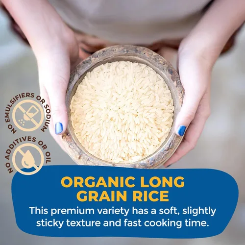 Miniatura 4 de Lotus Foods Arroz orgánico de jazmín blanco, arroz jazmín, arroz blanco sin gluten, arroz orgánico, arroz adhesivo asiático de grano largo, orgánico