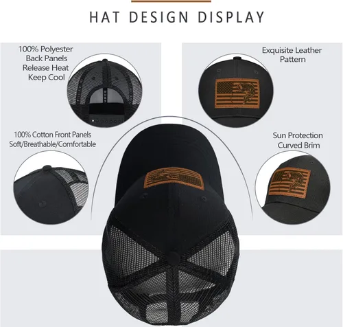 Miniatura 2 de Sombrero de pesca, regalos de pesca para hombres, bandera de pez de lubina, sombreros de trcuker para hombres, accesorios de equipo de pesca, cosas