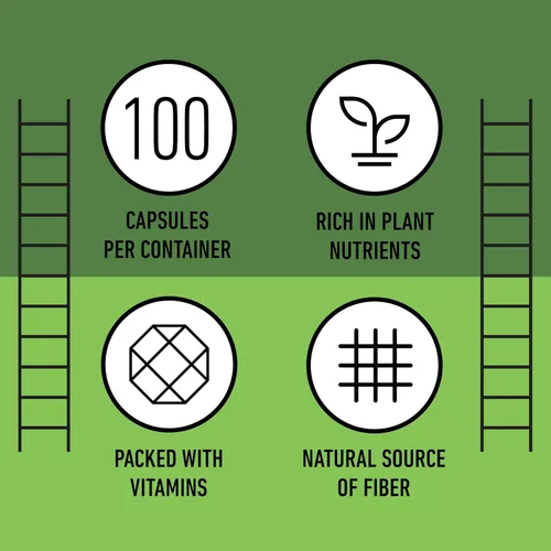 Miniatura 8 de Complete Natural Products Hoja de alfalfa pura - 100 cápsulas - 450 mg de polvo de hoja de alfalfa orgánica pura seca en cápsulas vegetales
