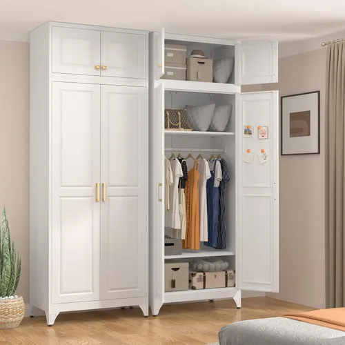 Miniatura 16 de UNICOLY Gabinete de Almacenamiento de Pared de 15", Pequeño Armario Guardarropa, Pequeño Gabinete Colgante para Dormitorio Escuela, Empleado