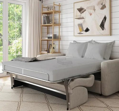 Miniatura 10 de Cottington Lane Juego de 4 piezas de sábanas para sofá cama tamaño matrimonial, 100% algodón egipcio de alta calidad para sofá cama, sofá biplaza