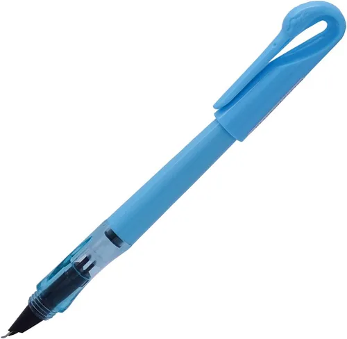Miniatura 4 de Juego de 12 piezas de plumas estilográficas Jinhao Swan Fude de punta curvada (de fino a ancho) color transparente con estuche desechable