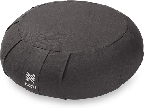 Miniatura 9 de Zafu Cojín de meditación, almohada redonda de yoga de trigo sarraceno de 15 pulgadas con funda de algodón orgánico
