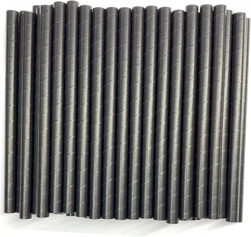 Miniatura 6 de Pajitas desechables de papel biodegradable de 0.5 pulgadas 1/2 0.472 in extra anchas para batidos Boba, perlas de té de burbujas, batidos gigantes