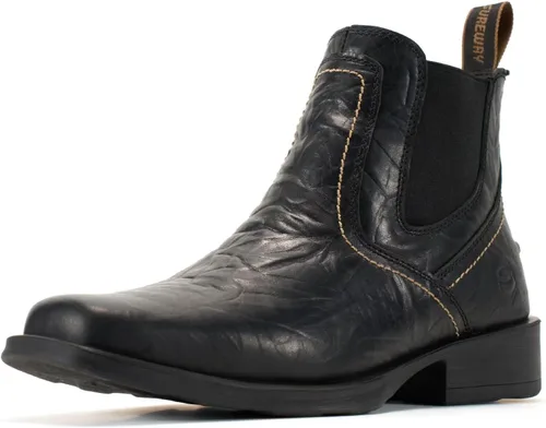 Miniatura 7 de SUREWAY - Botas vaqueras Chelsea del oeste para hombre, punta cuadrada, resistentes para todo tipo de clima, diseñadas para mayor comodidad