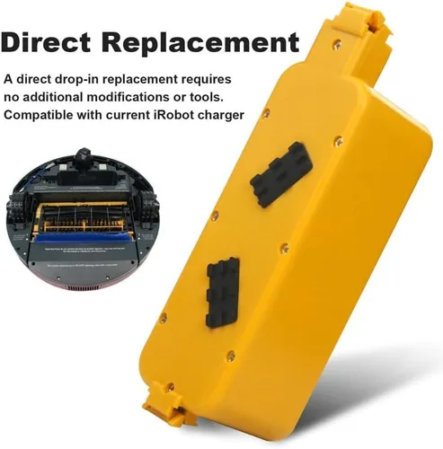 Miniatura 5 de Batería de repuesto Ni-MH de 14.4V 4000mAh para Irobot-Roomba 400 serie Roomba 400 405 410 415 416 418 4000 4100 4105 4110 4130 4150 4170 4188