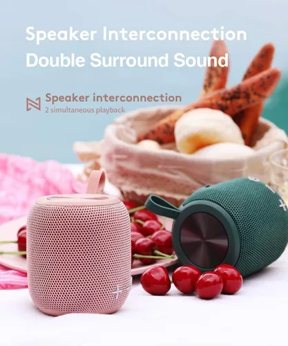 Miniatura 6 de Altavoces Bluetooth portátiles inalámbricos impermeables IPX7 Bluetooth 5.0 doble emparejamiento mini altavoz de ducha, sonido envolvente estéreo