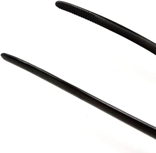 Miniatura 4 de Todai - Pinzas para barbacoa Yakiniku antideslizantes de acero inoxidable de 9.4 pulgadas (negro)